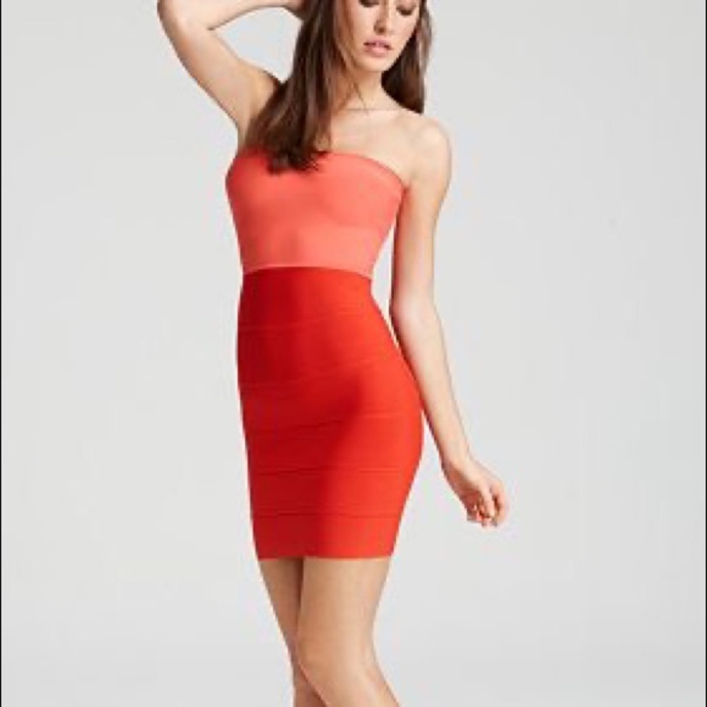 bcbg Coral Strapless Dress